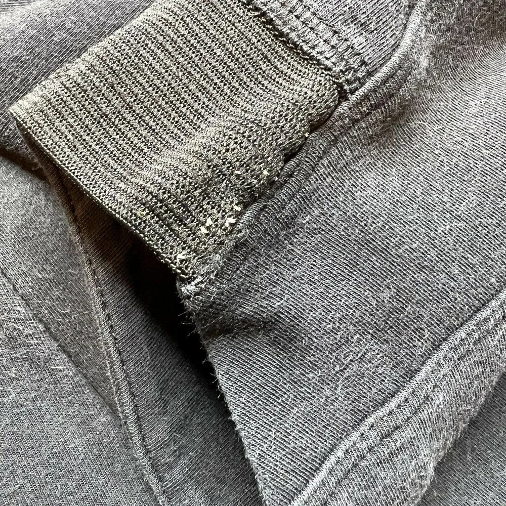 Athleta Black Zip‎ Front Knit Hoodie Size Small